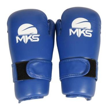 Imagem de Luvas de Kickboxing Semi-contato MKS Point Glove Homologada CBKB, Azul
