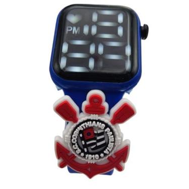 Imagem de Relógio Infantil Digital Poderoso Timão Corinthians-Azul - SMACTUDO