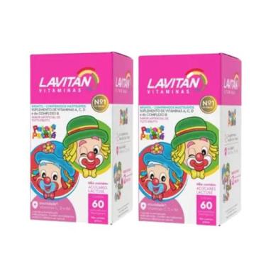 Imagem de Kit C2 Vitamina Patati Patata Tutti Frutti C60  Lavitan - Cimed
