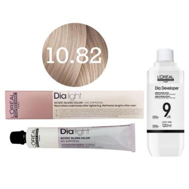 Imagem de Tonalizante Dia Light 10.82 Milkshake Louro Claríssimo Moca Irisado + 