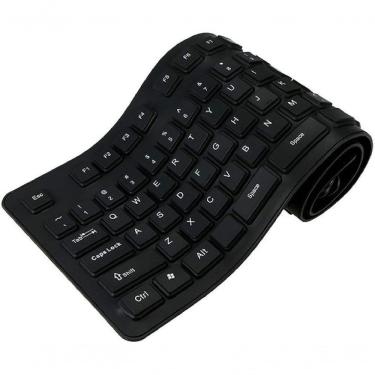 Imagem de Teclado Usb Com Fio Teclado Impermeável Para Notebook Pc Desktop Computador Usb Borracha