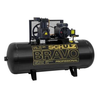 Imagem de Compressor Schulz Csl10br 200lts 140psi 2cv 220v Monofásico
