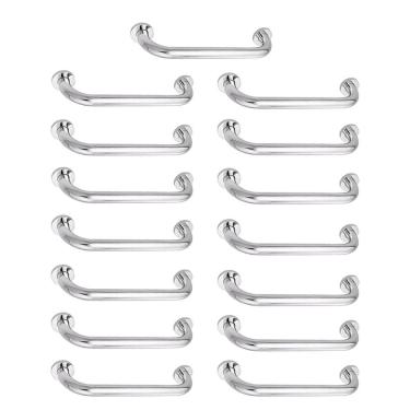 Imagem de Alça De Apoio Inox Kit 15 Unidades Barra 30cm Deficiente Idoso