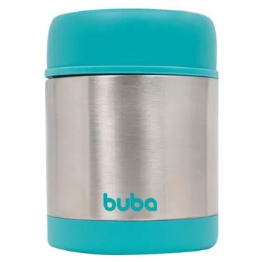 Imagem de Pote Térmico Infantil Aço Inoxidável Para Refeição 350ml 6+ Meses Azul - Buba [f102]