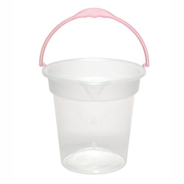 Imagem de Balde Grande 15 Litros Plástico Reforçado Transparente - Rischioto