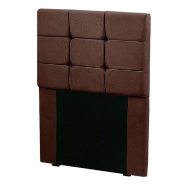 Imagem de Cabeceira Estofada Cama Box 90cm Julia Shop Das Cabeceiras Café