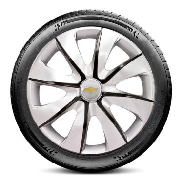 Imagem de Calota 4403 GM Aro 14 Prata e Grafite Prime Escolha o carro