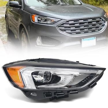 Imagem de KACHIR Conjunto de farol para Ford Edge 2019-2024 com LED DRL lâmpada frontal direita do lado do passageiro direito direito