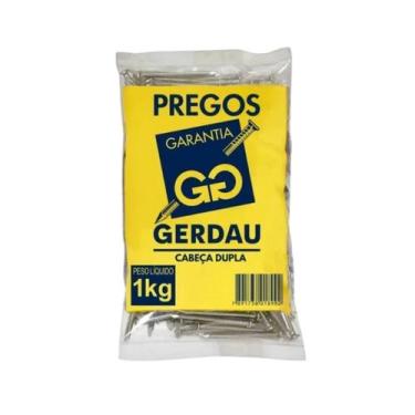 Imagem de Prego Cabeça Dupla POL 17x27-2.1/2x11 1kg Gerdau