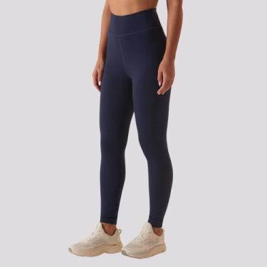 Imagem de Calça Legging Fila Life Ribbed Feminina Marinho, GG