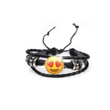 Imagem de Bracelete Emoji Apaixonado Olhos de Coração - RecantoAstralSite, Olhos