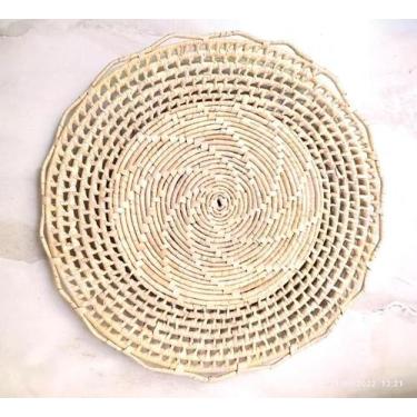 Imagem de Sousplast Trama Mista Decoração e Jogo Americano - palha decor