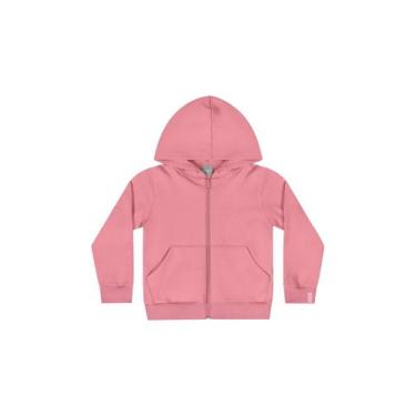 Imagem de Jaqueta Básica em Molecotton para Menina Quimby, Rosa, 14