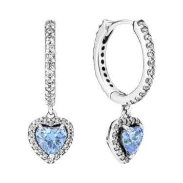 Imagem de Conjunto De Colar E Brincos De Prata S925 Feminino Joias De Luxo Prese