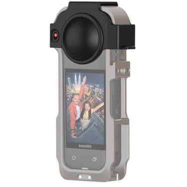 Imagem de AMAZEAR Tampa de lente de silicone para gaiola de metal Amazear Insta360 X5, pacote com 2