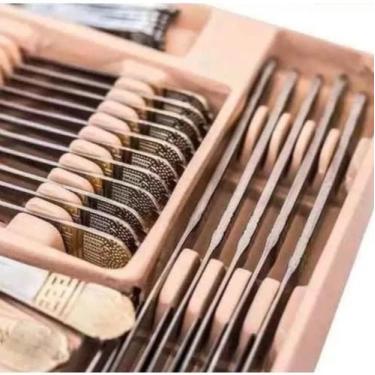 Imagem de Faqueiro 84 Peças Banhado A Ouro 24k Oferta Imperdível!! - nakasaki