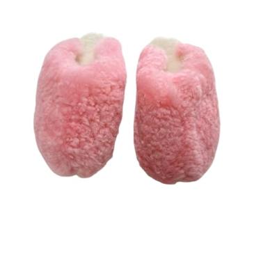 Imagem de Pantufa Chinelo De Lã Pele Natural Carneiro Chamuscado. (Rosa, BR, Adulto, Numérico, 36)