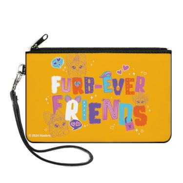 Imagem de Buckle-Down Furby Wallet, Zip Clutch, Furby Furb Ever Friends Group Pose Laranja Multicor, Lona, rosa, LARGE, Casual