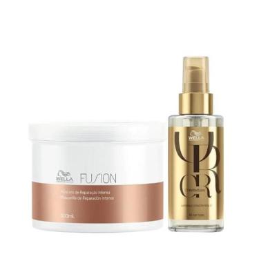 Imagem de Wella Fusion Masc 500ml + Oleo 100ml - Wella profissional