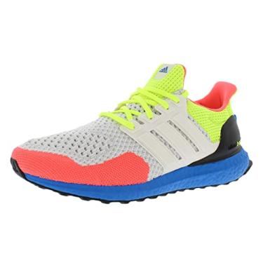 Imagem de adidas Ultraboost 1.0 Tênis masculino, Branco nuvem, branco/amarelo solar, 7 Women/6 Men
