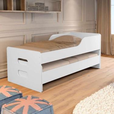 Imagem de Bicama Com Grade de Proteção Solteiro Reforçada Elis 100%MDF - Anyben,