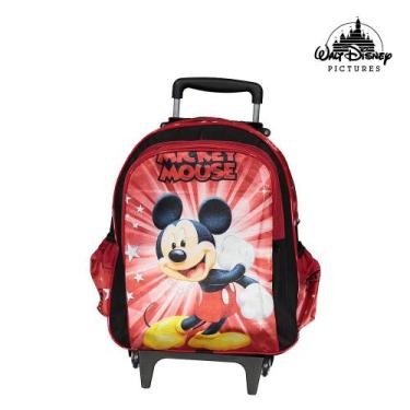Imagem de Mochila Escolar Infantil Mickey Mouse Disney Com Rodinhas - Toys 2U