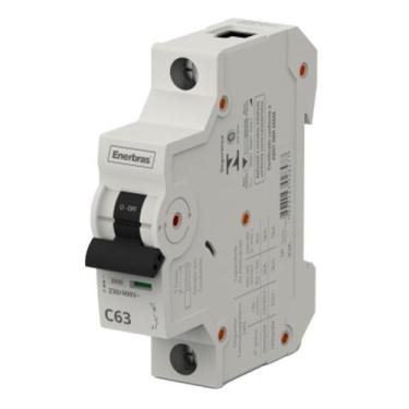 Imagem de Mini Disjuntor Monopolar 63A ENERBRAS