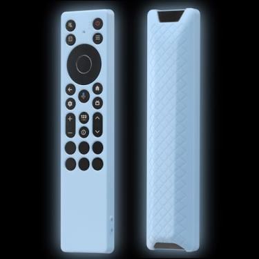 Imagem de JCMOYUTY Capa para controle remoto TCL RC813A FMB1 / RC923A FMB1, capa protetora para controle remoto TCL 2025 QM6K QM7K, azul brilhante