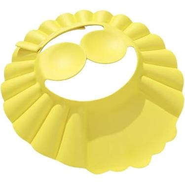 Imagem de 1 Peça Touca De Banho De Bebê Shampoo Protetor De Banho Lavagem Escudo De Cabelo Ajustável Chapéu Com Proteção Para Orelhas Para Crianças Pequenas