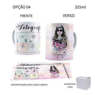 Imagem de Caneca 325ml Profissões Fotografia Fotógrafo Fotógrafa - LARANJA E MIM