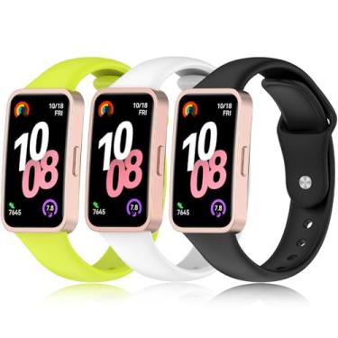 Imagem de Pulseiras supermacias compatíveis com Huawei Band 9 (8/9/10) de substituição com fecho pino e dobra, serve perfeitamente para smartwatch Huawei 10/9/8, troca de pulseira com adaptadores de conexão de