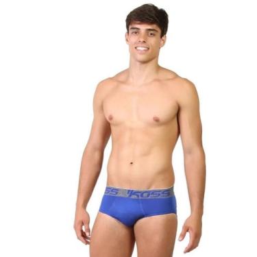 Imagem de Cueca Slip em Microfibra Lisa com Elástico Exposto - Fio 40 - 16009 - 