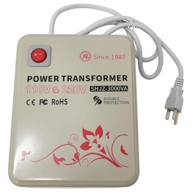 Imagem de INTBUYING Conversor de tensão 3000VA 110V para 220V conversor transformador adaptador comercial para plugue 10A potência máxima 2200W