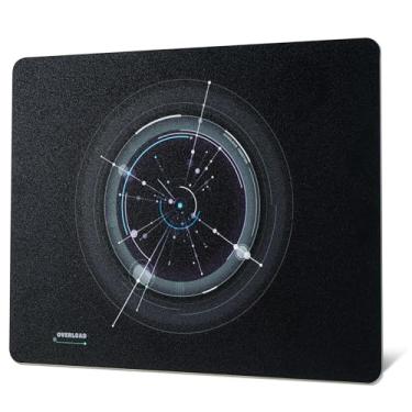 Imagem de XVX Tapete de mouse de vidro para jogos, mouse pad rígido de sobrecarga preto para jogos, tapete de mouse grande profissional 410 mm x 310 mm, superfície de vidro especial com precisão e velocidade