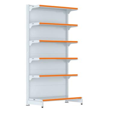 Imagem de Gondola Parede 202 FIT Farmacia Inicial 6 Bd Branco Pe Laran