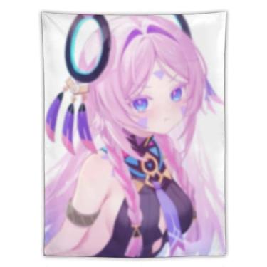 Imagem de LIEGBMEU Tapeçaria de biquíni sexy anime menina 152.4 cm x 203.2 cm interior exterior parede colcha arte decoração de tapeçaria caprichosa, AF404