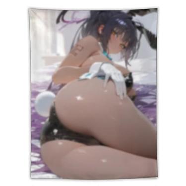 Imagem de LIEGBMEU Tapeçaria Sexy Hot Anime Girl 152.4 cmx203.2 cm Wall Quilt Art Whimsical Tapestry DecorationAF378