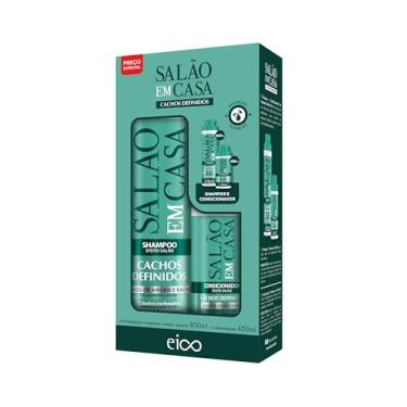Imagem de Eico Kit Salão em Casa Cachos Definidos Shampoo 800ml + Condicionador 450ml