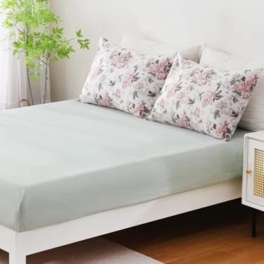 Imagem de Jogo de Lençol Casal Roma 3 Pçs Percal 300 Fios Estampado (Vintage)