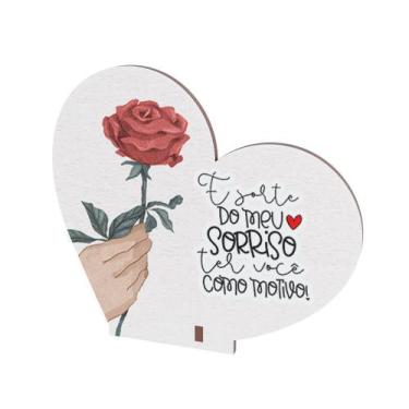 Imagem de Kit 30 Lembranças Dia Dos Namorados Mdf Coração - DK Decor, "Motivo"
