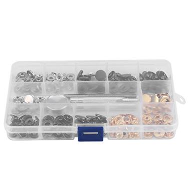 Imagem de LiebeWH 40 Conjuntos de Costura de Costura Fixadores de Bronze Botões de Prensa Com Kit de Ferramentas de Configuração para Roupas de Roupas de Roupas para Casa Projetos de Tecido (633#12mm)
