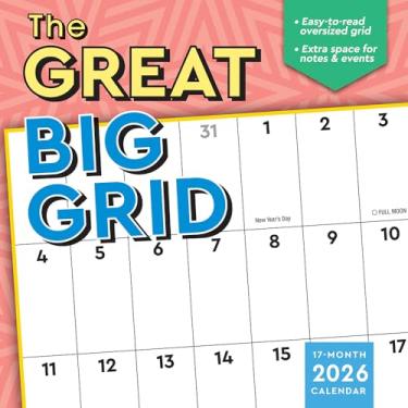 Imagem de Planejador de parede Great Big Grid 2026, agenda de calendário de 17 meses: agosto de 2025 - dezembro de 2026, 30 x 30 cm