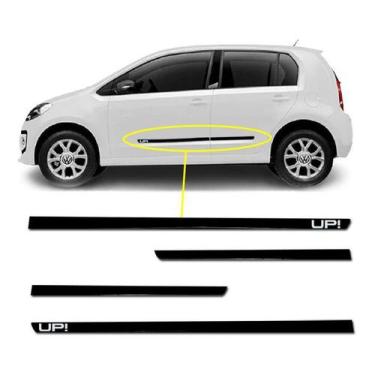 Imagem de Friso Lateral Central Slim UP! 2014 a 2020 Kit Black (Preto Brilhante)