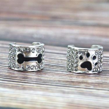Imagem de Estetoscópio Charms HEYGOO Dog Cat, pacote com 2 strass de liga de zin