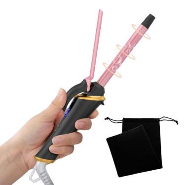 Imagem de Ferro de ondulação UKLISS Mini para cabelos curtos, cerâmica de 1,3 cm