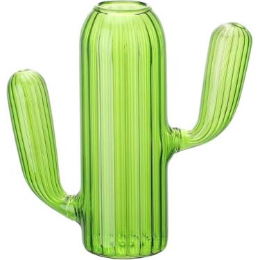 Imagem de Vaso Em Forma De Cacto, Vaso Criativo Em Forma Especial Vasos Transparentes Modernos Vaso De Botão De Vidro Para Decoração De Casa Centros De Mesa Da Sala De Estar, #1