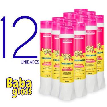 Imagem de KIT Condicionador Baba Gloss 400ml 12 Unds - Begônia Gold
