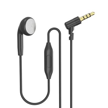 Imagem de Fone de ouvido de lado único, fone de ouvido com microfone e controle em linha, para orelhas esquerda e direita, plugue de 3,5 mm compatível com iPods, iPads, leitores portáteis, tablets, MP3 Players,