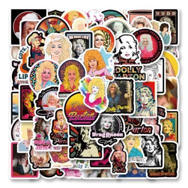 Imagem de 60pcs Female Singer Sticker, Cute Cartoon Vinyl Waterproof Stickers for Water Bottle,Skateboard,Laptop,Phone,Journaling,Scrapbooking Decals for Kids Teens Adults for Party Supply Decor