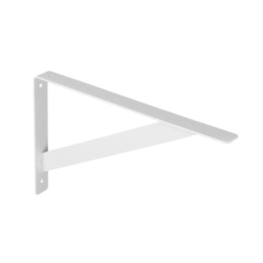 Imagem de PRAT.K Suporte Branco 50 cm para Prateleira (Mão Francesa Reforçada Leve), Discrição e Firmeza